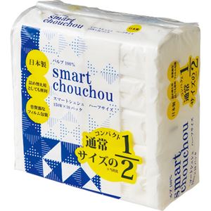 （まとめ） イデシギョーティッシュペーパー スマートシュシュ1／2 150組／個 1パック（10個） 【×5セット】